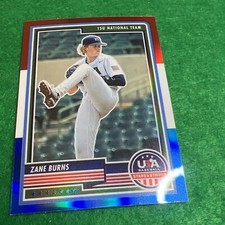 2023 Panini Stars and Stripes ZANE BURNS Red White Blue USA Draft
