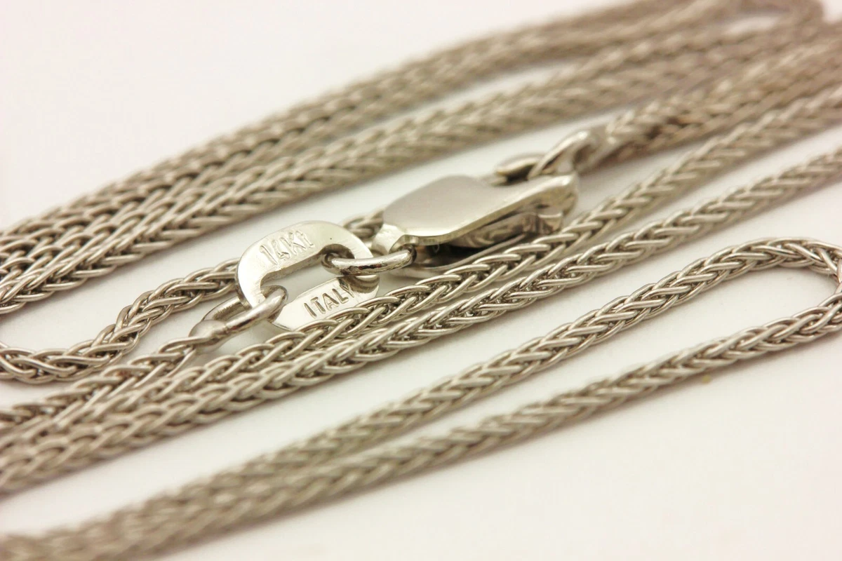 18 inch white sale gold chain necklace