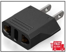 European to American Outlet Plug Adapter Electrical Travel Power Tool Converter