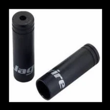 NEW JAGWIRE 4mm OPEN ALLOY END CAPS FERRULES QUANTITY 50 Black (X50) 