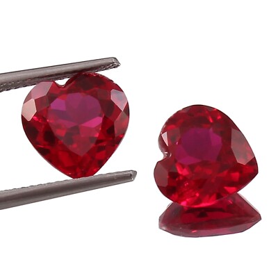 AAA Fein 10x10 MM Natürlich Makellos Mosambik Rubin Lose Herz Edelstein Schnitt