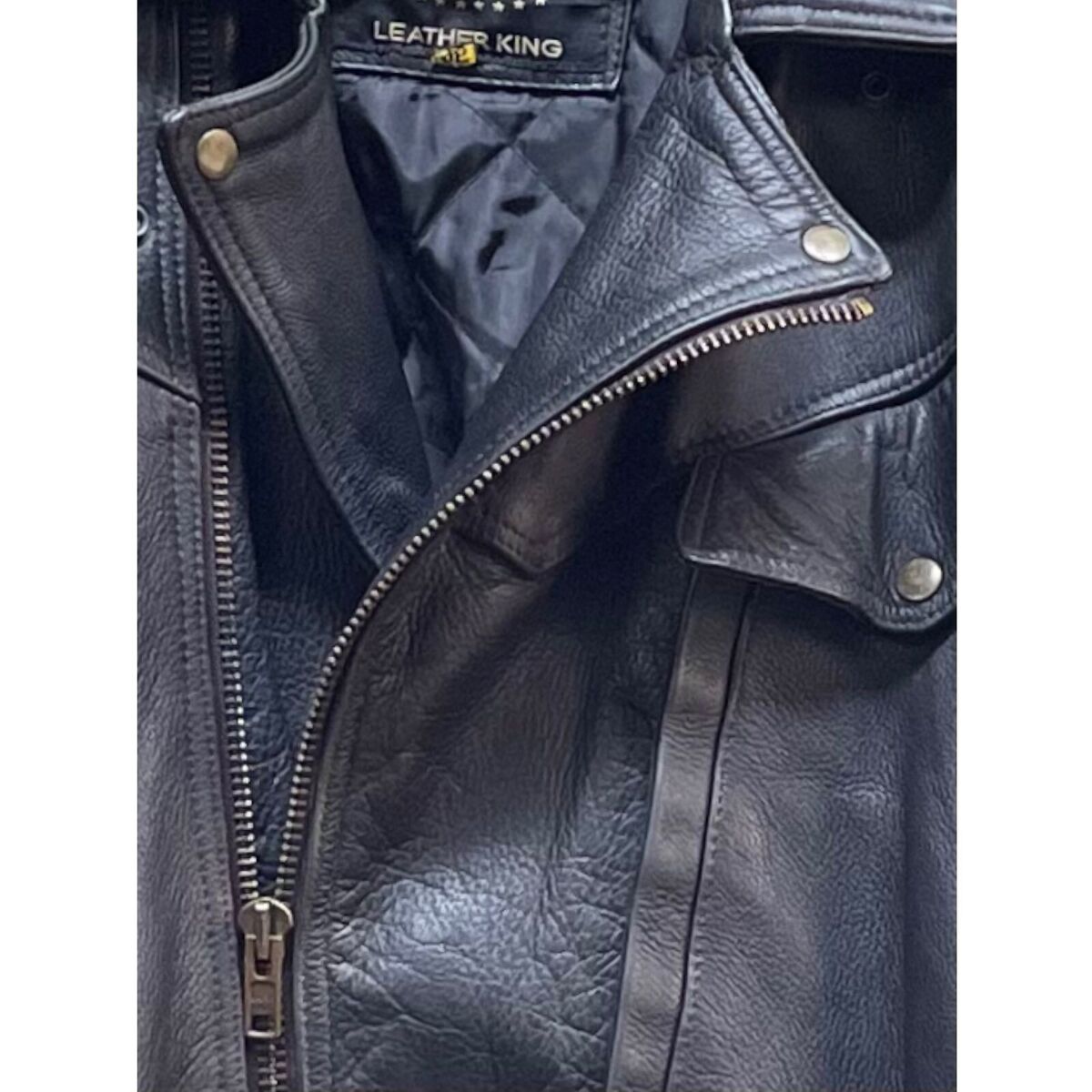 Vintage Echtes Leder Echt Leer Leather King Motorcycle Vintage Echtes Leder Echt Leer Leather King Motorcycle