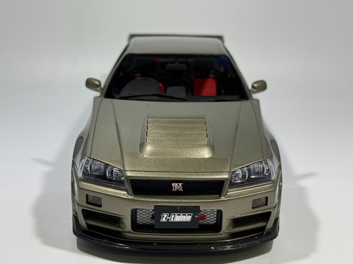 1/18 Otto Nissan Skyline R34 GT-R NISMO Z-Tune Millennium Jade Raro! Otm834 nuovo con scatola - Foto 3 di 12