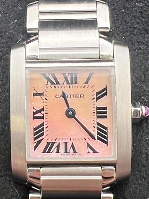 たぬきさん専用　Cartier Tank Francaise スモールモデル Cartier Tank Francaise Small 20mm W51028Q3 Pink Mother Of