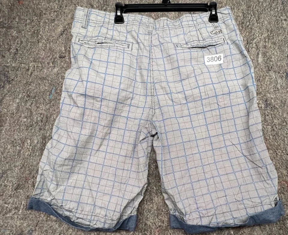 Bermudas a cuadros multicolores Buffalo David Bitton para hombre talla 36 Foto 2 de 4