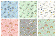 100% Baumwolle Flanell Regenbogen oder Teddys Kinderstoff 140cm breit pro Meter/halb