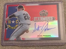 SETH JOHNSON 2019 Leaf Metal Red White Blue STATE PRIDE AUTO #6/10 RAYS PHILLIES