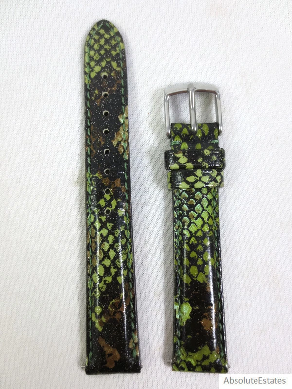 Green MICHELE Leather Wristwatch Bands for sale | eBay