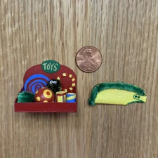 Artisan Dollhouse Miniature Pet Store Supplies Dog Toys Display Puppy OOAK