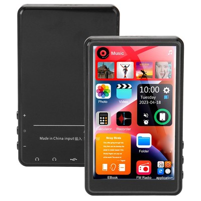 MP3 Player 4 Inch Full Touch Screen HD Support 1080P FM Radio Recording WAS
