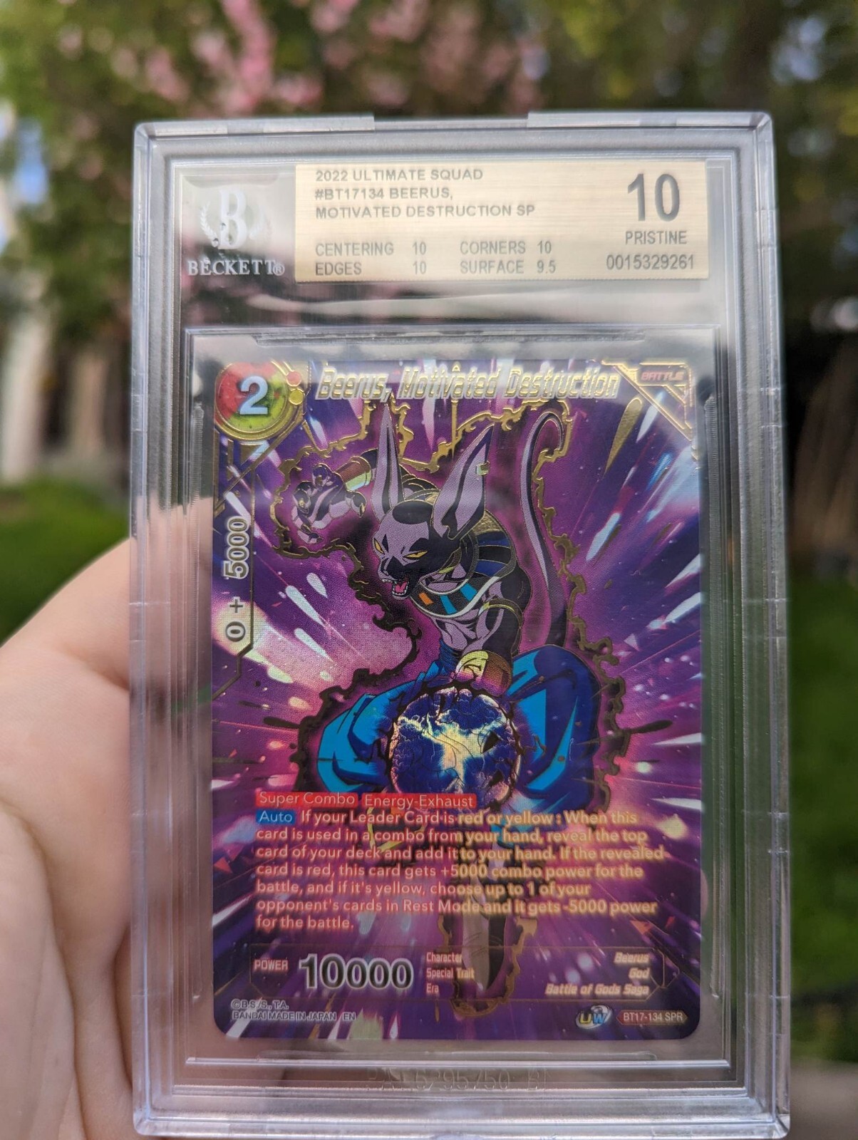 Dragon Ball Super Beerus Motivated Destruction SPR BGS 10 eBay