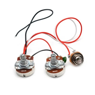 MARKENLOS Juego de cables precableado para Precision Bass 250K potis grande para ver