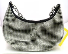 Marc Jacobs The Rhinestone Small Curve Cresent Shape Shoulder Bag MSRP $550. NEW