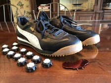 Vintage Leather Puma Golf Spikes Men’s 8 *Used ONCE* Wingtip Style