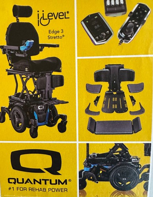 #ad iLevel Edge 3 Stretto rehab power wheel chair 2026 with NEW LIFT $10000.00