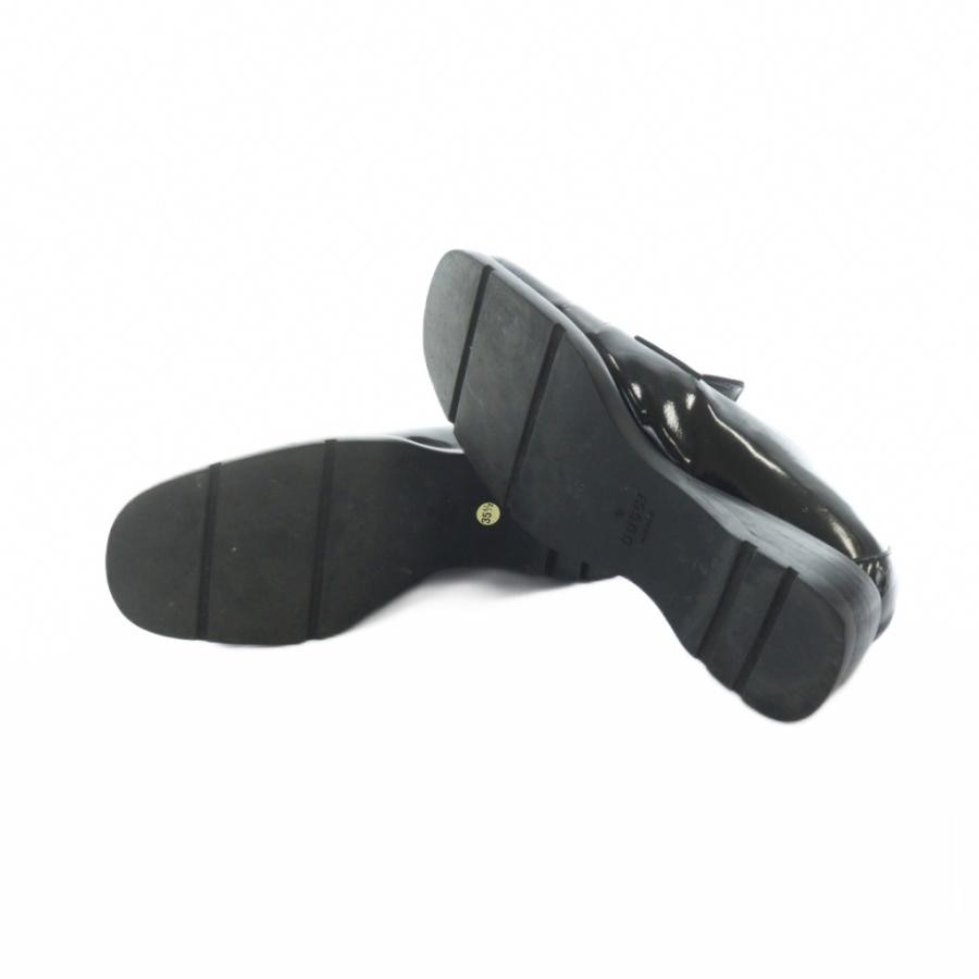 GUCCI Square Toe Leather Loafers Dress Shoes Size:35.5/JP:22.5 141118K Authentic thumbnail 6