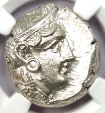 Attica Athens Athena Owl Tetradrachm Coin 353-294 BC - Certified NGC Choice AU