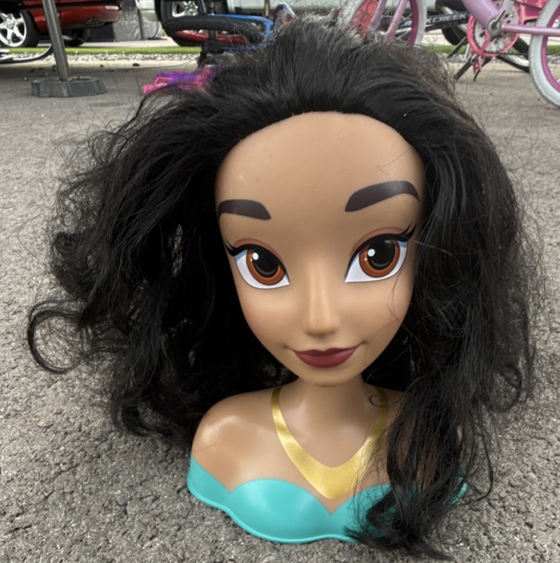 Make-Up Doll Styling Head Bust, Black Wavy Hair, Fashion & Beauty, Plastic
