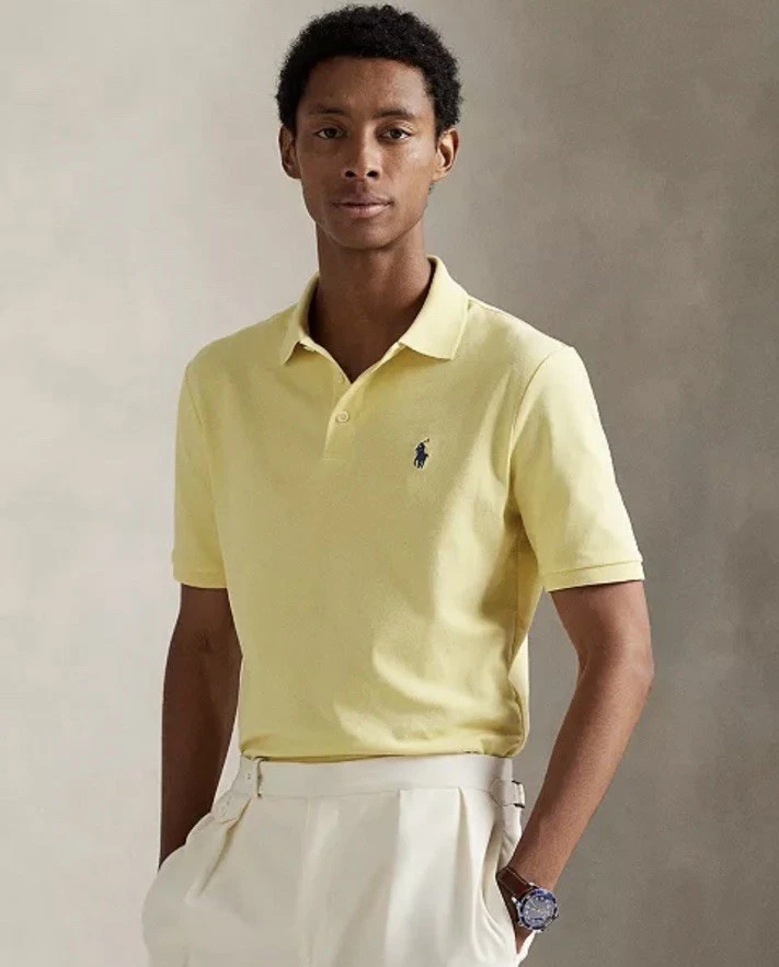 Polo Ralph Lauren желтый поло для мужчин - огромный выбор по