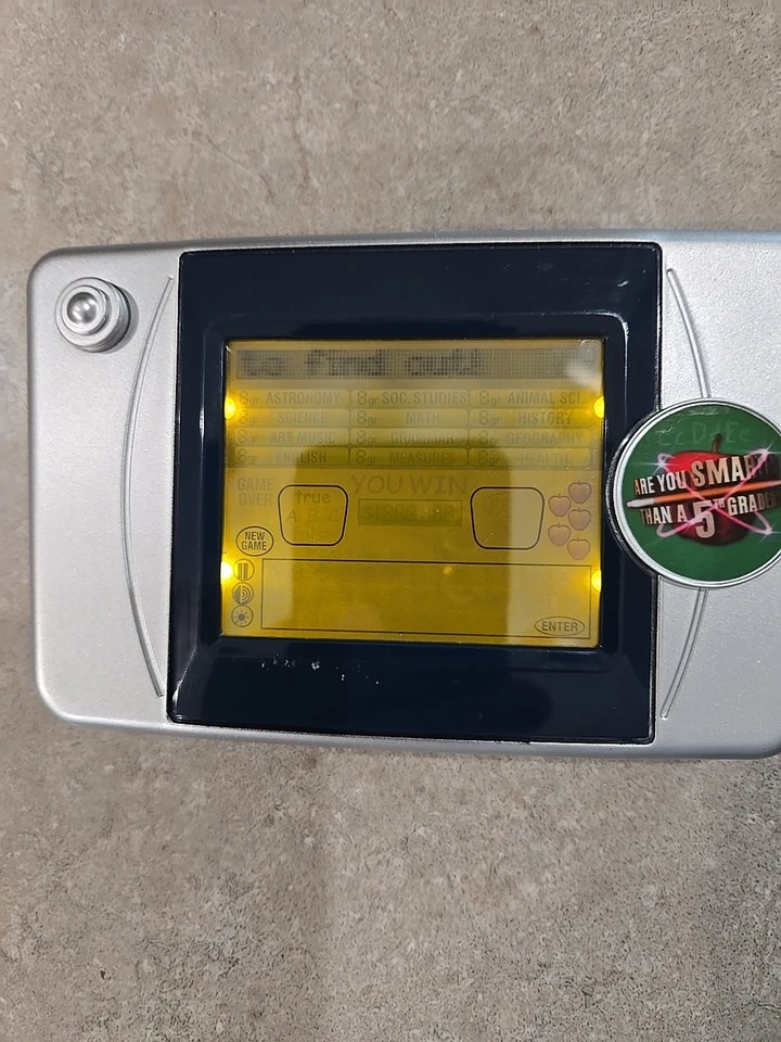 LCD Game "Are you smarter than a 5th Grader" Electronic Handheld Touchscreen  - Image 4 of 4