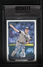 BAS 2012 Bowman Jeremy Hellickson #29 Beckett Auth Sticker Auto ow6