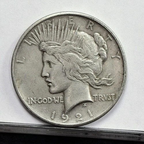 1921 Peace Dollar - AU Details, Cleaned (#61937-L)