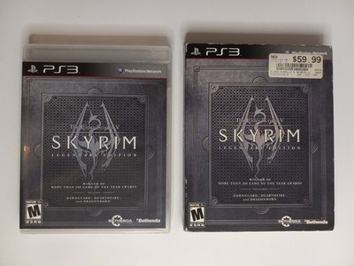 Elder Scrolls V: Skyrim Legendary Edition PS3 with Manual Map Sticker Slipcover