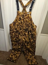 Mount'n Prairie Bib Overalls Mens Size 3X Flyway Camo Insulated Hunter Hide Used
