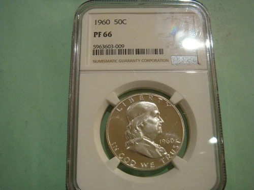 Beautiful 1960 P Franklin Half Dollar PR66 PF66 NGC great bell lines