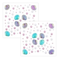 Mermaid Gems Shell Pearl Jewels Stickers Body Eye Rhinestones Temporary Tatto...