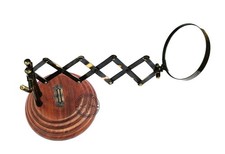 Solid Brass Table Magnifier Magnifying Glass Lens for Reading And Scientific