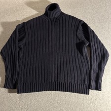 VTG Polo Ralph Lauren Pullover Collared Sweater - Mens Size XL - Navy