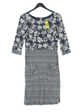 White Stuff Bodycon Midi Dress UK10 in Blue