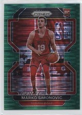 2021-22 Panini Prizm Green Pulsar Prizm 24/25 Marko Simonovic #166 f1m