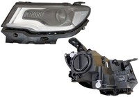 LED Hauptscheinwerfer Scheinwerfer HB3 Rechts FüR Jeep Compass MP MX