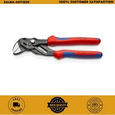 KNIPEX Pliers 7 1/4 Inch Wrench Comfort Grip Handles Adjustable Joint Black New