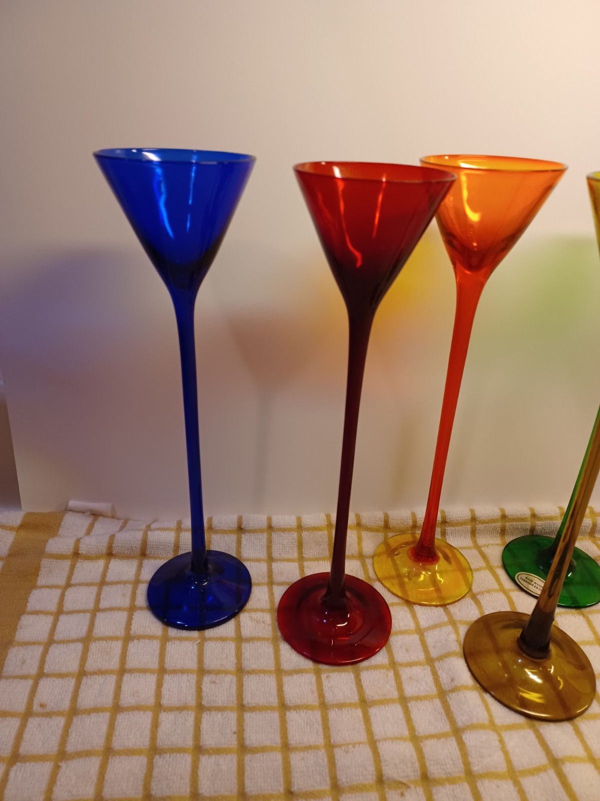 Bombay Vintage Fancy Cordial Glasses. Set of 6. Excellent Condition Never Used