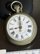 Antico orologio da tasca brevettato Roskopf System Straits Swiss Made per riparazione/ricambi