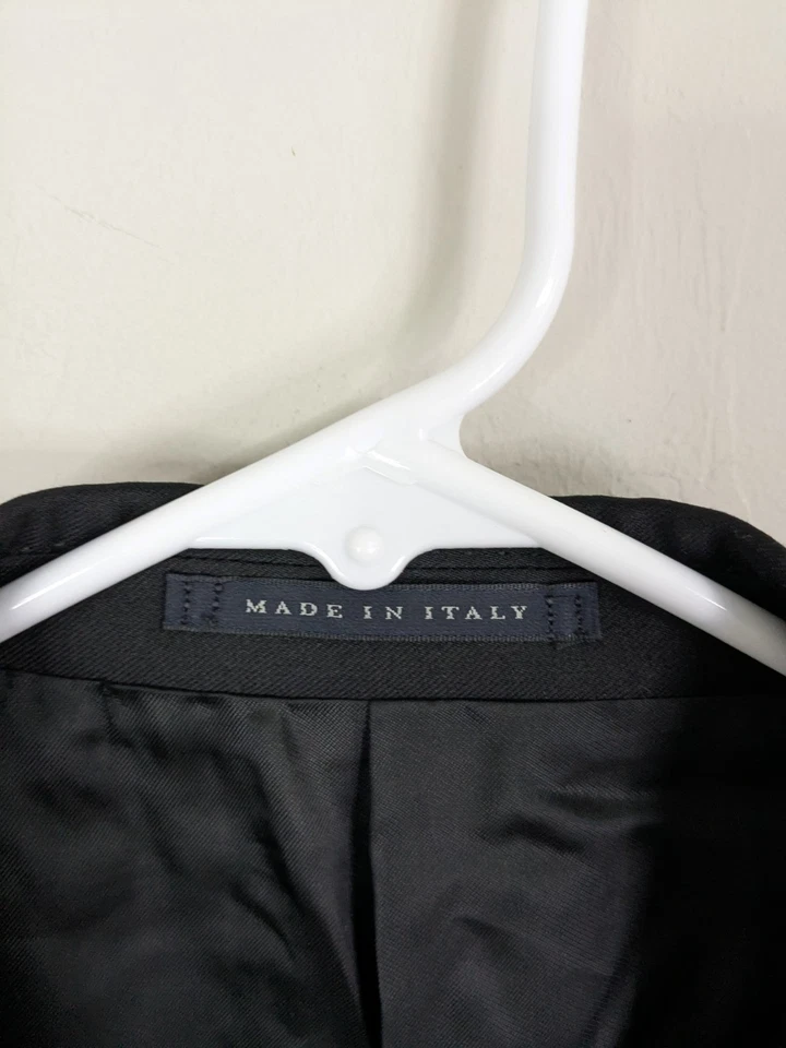 Lubiam Tuxedo Jacket Men's 44L Black Vitale Barberis Canonico Wool - Image 2 of 4