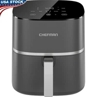 Air Fryer 4 in 1 Digital Cooking Nonstick Dishwasher Safe Easy Cleanup 5 Quart