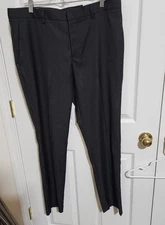 PERRY ELLIS PORTFOLIO SLIM FIT BLACK PANTS 36 X 32 NWT