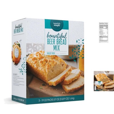 Incredibly Easy Beer Bread Mix - 3 Pack Artisan Loaves, All-Natural Ingredients