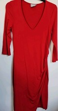 Pure Collection Dress Wrap Style Rouched Midi Party Size 12