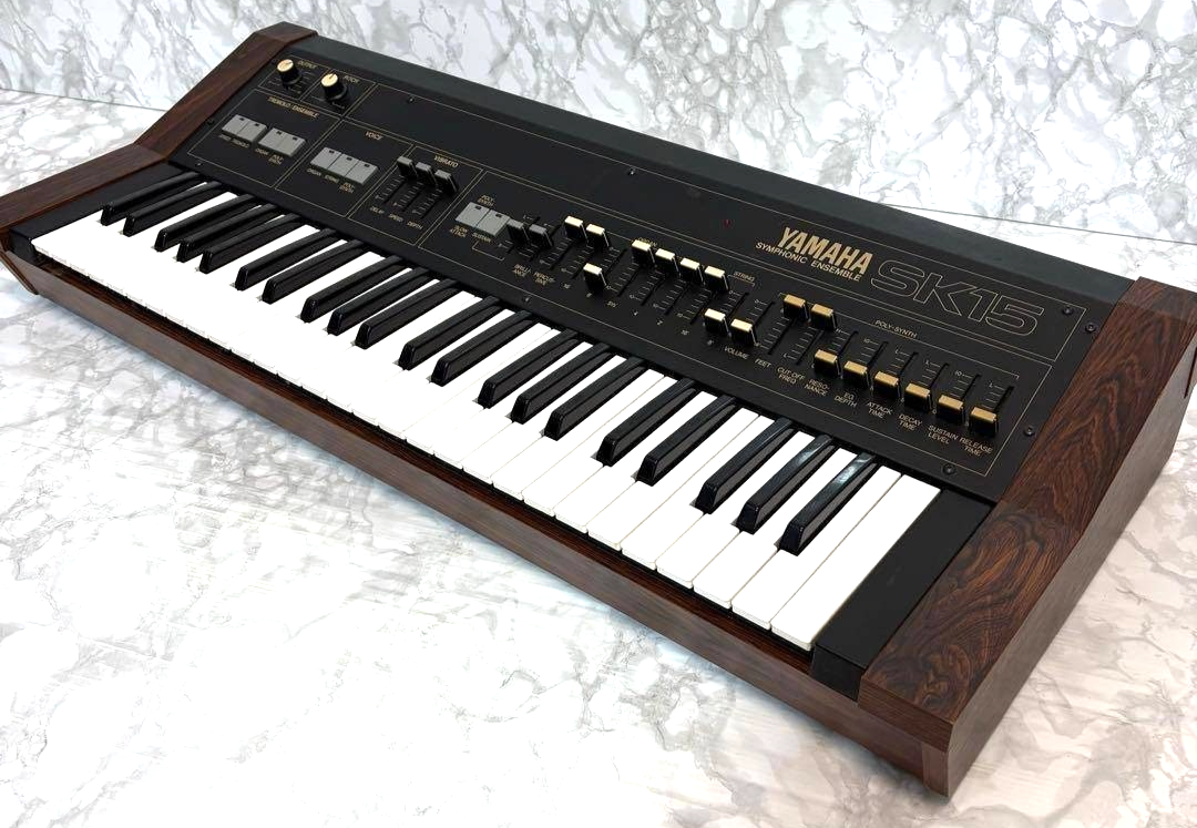 YAMAHA Symphonic Ensemble Vintage Synthesizer Keyboard SK15 AC100V