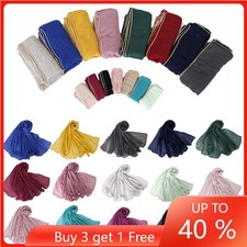 Muslim Women Long Scarf Scarves Hijab Headwear Shawl Wrap Stole 180 80cm