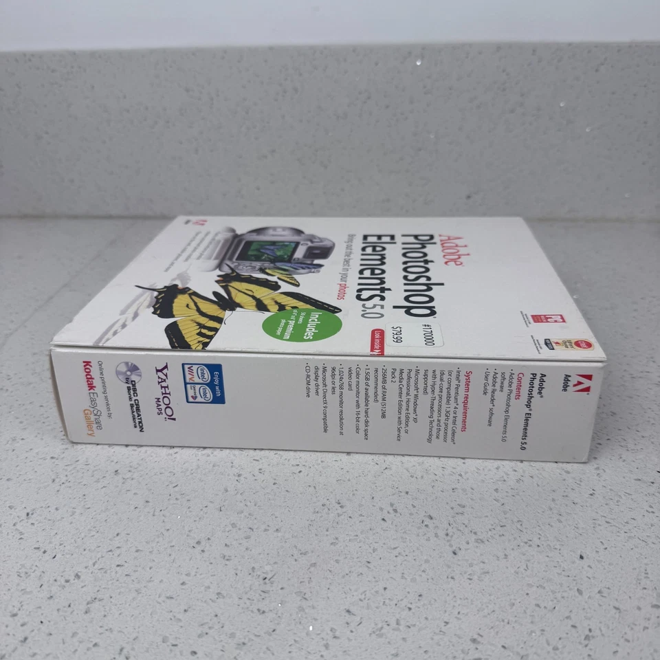 Adobe Photoshop Elements 5.0 Software Photo Editor Win XP PC CD 2006 NEW SEALED - Image 3 of 4