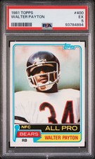 1981 TOPPS #400 WALTER PAYTON PSA 5