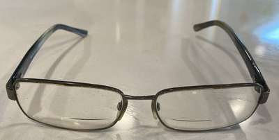 #ad BMEC Big Brute Eyeglass Frames 59 18 155 Gunmetal Stainless Steel Large Fit $22.50