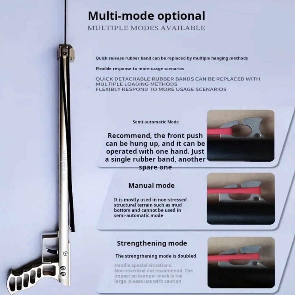 Pistola lanza pesca submarina honda peces catapulta caza tiro Foto 2 de 4