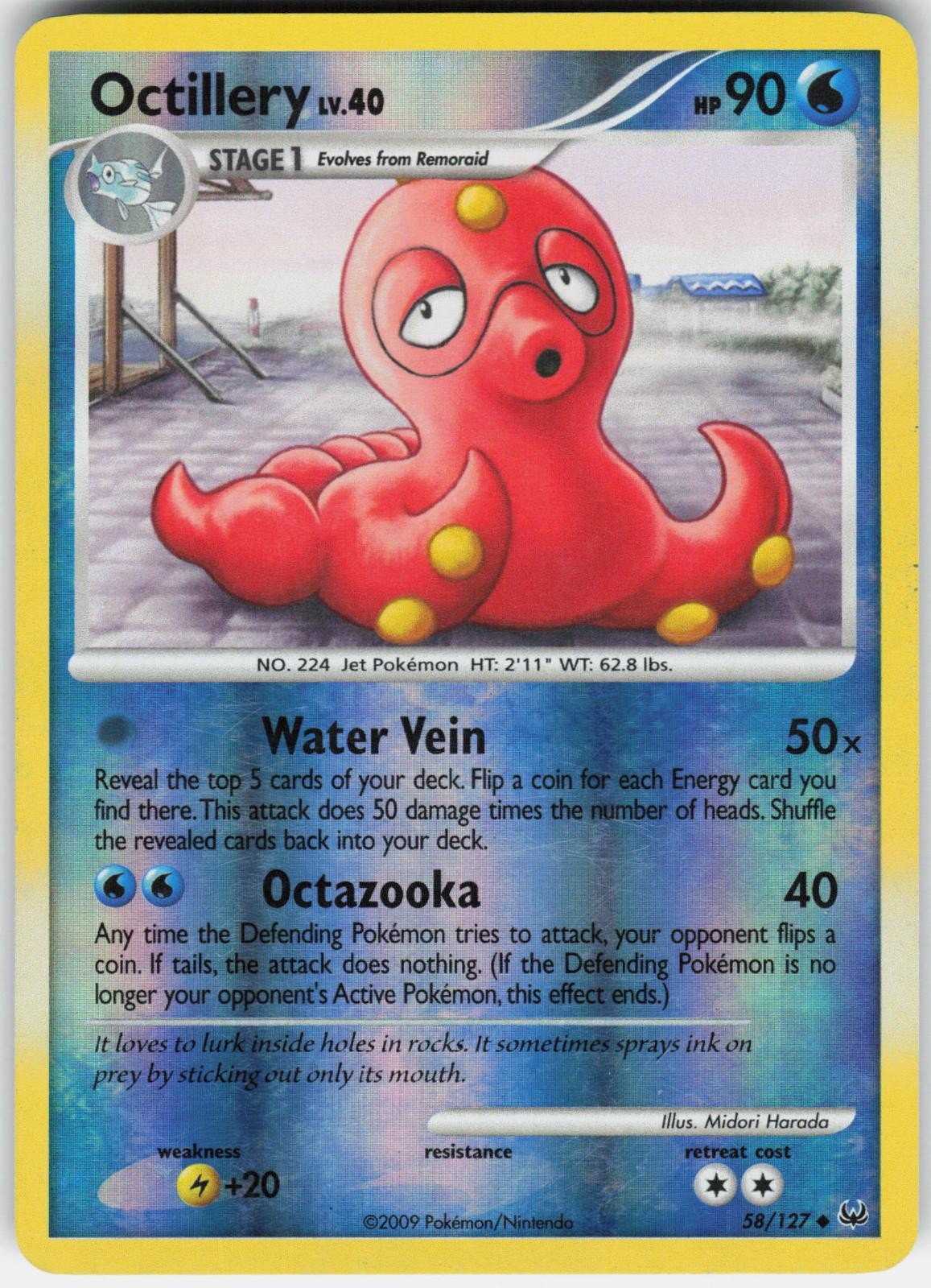OCTILLERY 58/127 REVERSE HOLO PLATINUM HP / B9-5